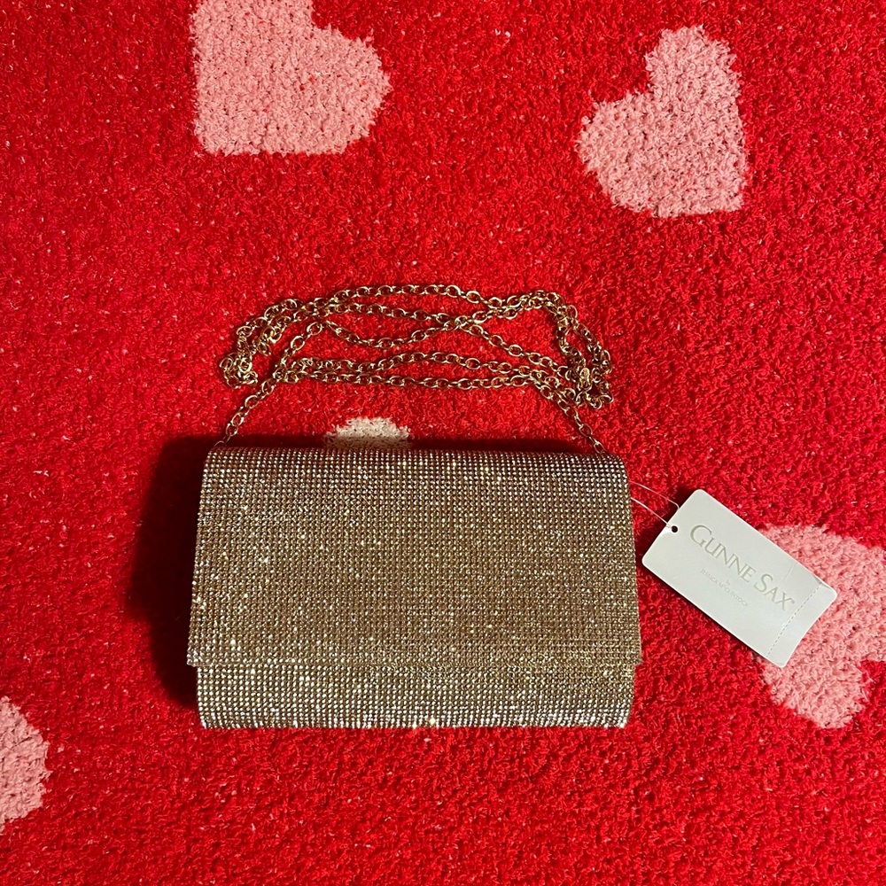 Gunne Sax Gold Clutch